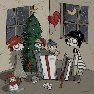 Illustrazione di Valerio Magini - La notte di Natale