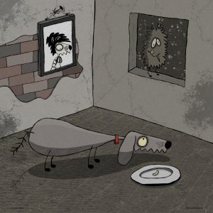 Illustrazione di Valerio Magini - Camillo: l'ora della cena