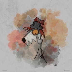 Illustrazione di Valerio Magini - ritratto di Wolfina