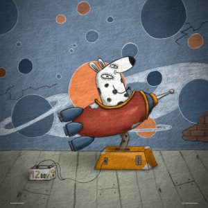 Partiamo insieme con un po' di fantasia - Clip00170 - Illustrazione di Valerio Magini