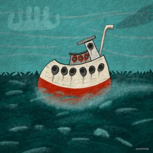 Global Sumud Flotilla - Clip00183 - Illustrazione di Valerio Magini
