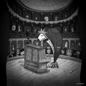 Il Concerto - Clip00186-gray - Illustrazione di Valerio Magini