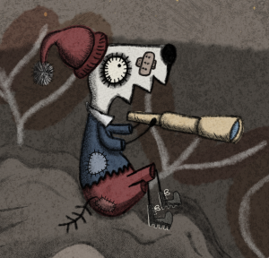 Illustrazione tratta dal libro "Wolfy e la Luna" di Valerio Magini