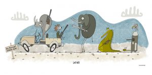 Safari - Clip00194 - Illustrazione di Valerio Magini